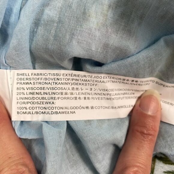 NWT JOA Tropical Print Mini Dress Sleeveless Faux Wrap Floral Hibiscus Sz S - Picture 13 of 14